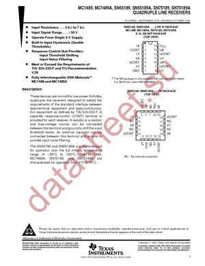 SN75189DR datasheet  